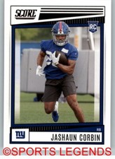 2022 Score NFL #348 Jashaun Corbin