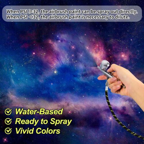 Airbrush Paint 20 Colours Set Kit Water Based Premium Air Brush Paint 30ml Spray - Picture 4 of 12