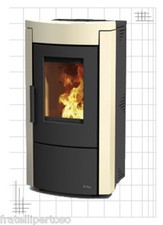TERMOSTUFA A PELLET WANNA IDRO, 12KW, AVORIO, VOL RISCALD. 344 MC