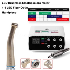 Dental LED Brushless Electric Motor 1:1 LED Fiber Optic Handpiece Contra mx