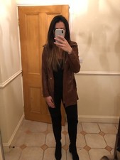 Massimo Dutti Womens Leather Jacket S