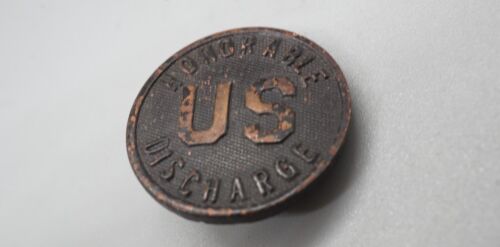 Première Guerre mondiale États-Unis Disque collier à décharge honorable EXTRÊMEMENT RARE - Photo 1/3