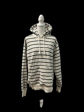 Vintage 90s Champion Reverse Weave Striped Sweatshirt Hoodie Boating Unisex L