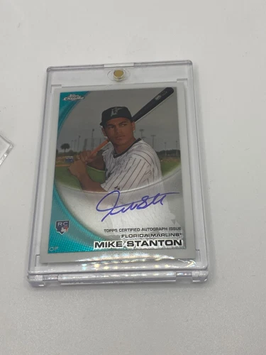 2010 Topps Chrome Mike Giancarlo Stanton Rookie Auto RC #190 Marlins