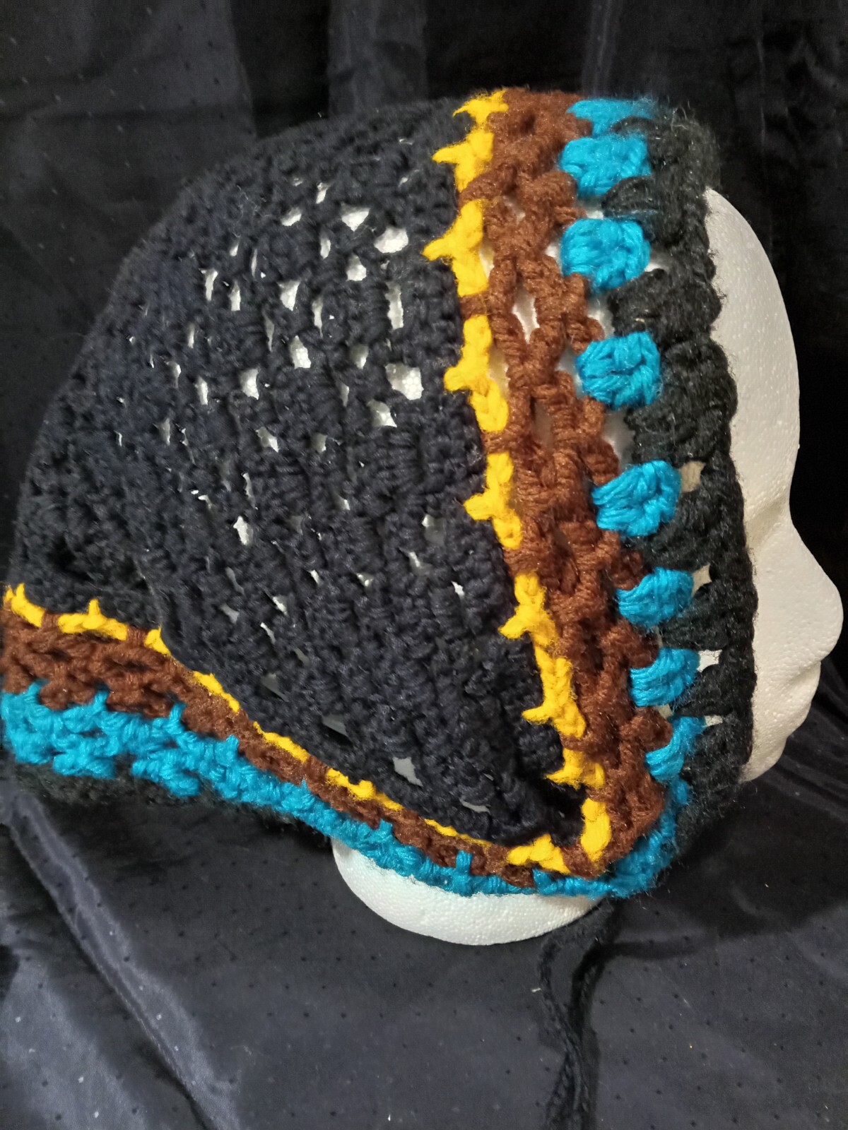 Hand Crocheted Scarf and Bubushka Head Wrap