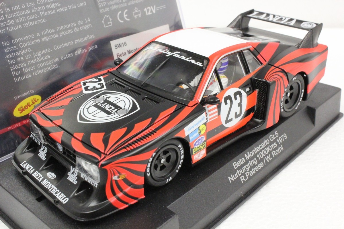 LANCIA BETA MONTECARLOスロットカー1/32 SIDEWAYS SW16 LANCIA BETA MONTECARLO GROUP 5 NURBURGRING NEW