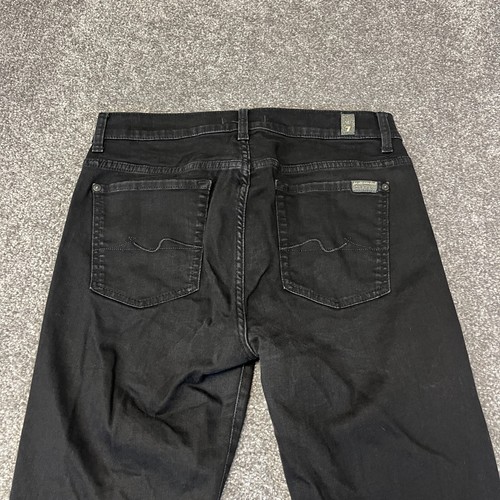 Womens Jeans Ankle Straight Grey Stretch Denim 7 For All Mankind Roxanne W32 L26 - Picture 3 of 12