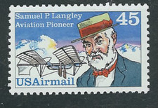 Scott # C-118...45 Cent...Air Mail...S. Langley