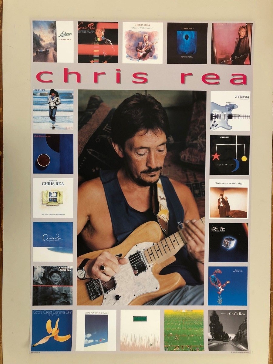 CHRIS REA,ALBUMS THROUGH TIMES,AUTHENTIC LICENSED 2002 POSTER