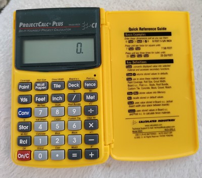 ProjectCalc Plus Calculator Model 8525 Calculated Industries Used, Still Works