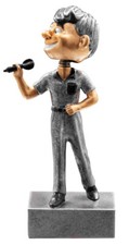 Spaßige Dart-Figur mit Wackelkopf, mit Gravur (39786)