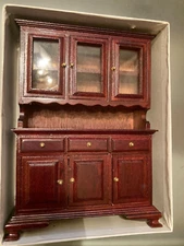 CONCORD DOLLHOUSE "MUSEUM QUALITY" BURGANDY DINING ROOM HUTCH #3055, M/OB, NICE!