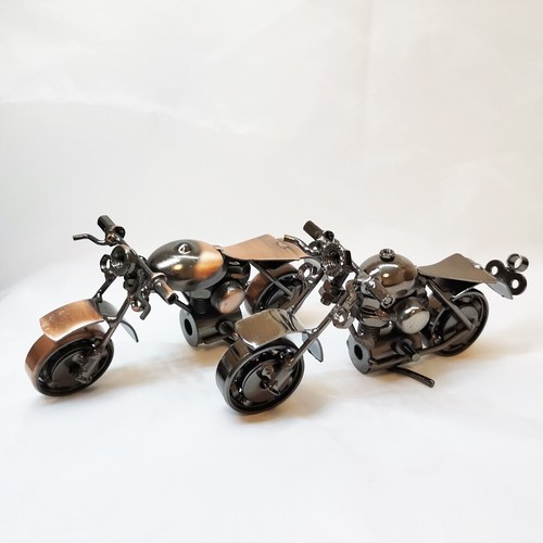 Handarbeit Muttern Schrauben Altmetall Kunst Motorrad Modell Sammlung Motorrad Basteln - Bild 21 von 24
