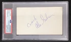 Abe Gibron Signed Index Card NFL Football Autograph Chicago Bears Coach PSA/DNA