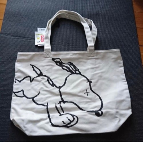 【Set】KAWS x Uniqlo Lona Bolso kaws tokio primer auténtico Japón Nuevo - Imagen 5 de 6