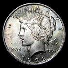 1923 Peace Dollar Silver ---- Gem BU Toned Coin ---- #669V