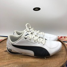 PUMA BMW Drift Cat 5 360965-02 White Black Driving Shoes Junior Kids Size 6.5C