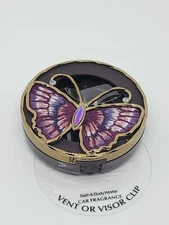 Bath Body Works Embroidered Butterfly Car Scentportable Vent or Visor Clip