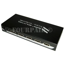 1x4 4-Port HDMI 2.0 Video Splitter Amplifier 4K UHD 4K@60Hz HDR 18Gbps HDCP 2.2