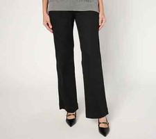 Belle by Kim Gravel TripleLuxe Twill Mini Pkt Trouser Jean-Black-Tall 2-A674077