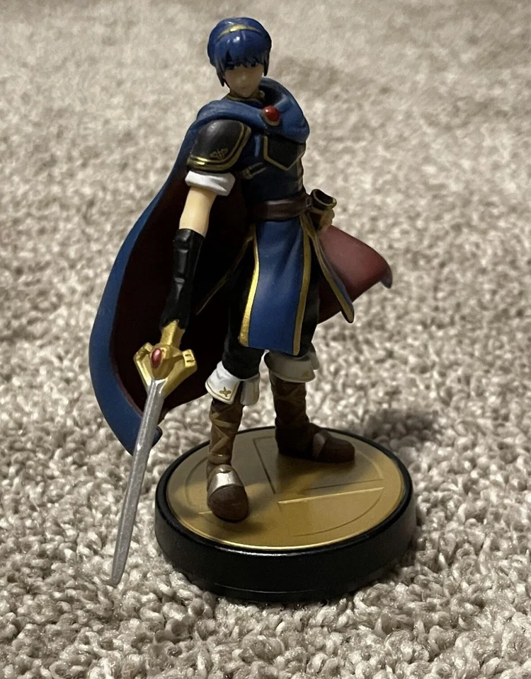 Marth Nintendo Amiibo Fire Emblem Super Smash Bros. WiiU 3DS Switch - Imagem 2 de 3