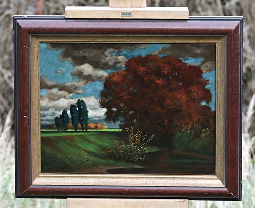 Hermann Rüdisühli (1864 In Lenzburg; † 1944 Munich) - Autumn Landscape, Oil
