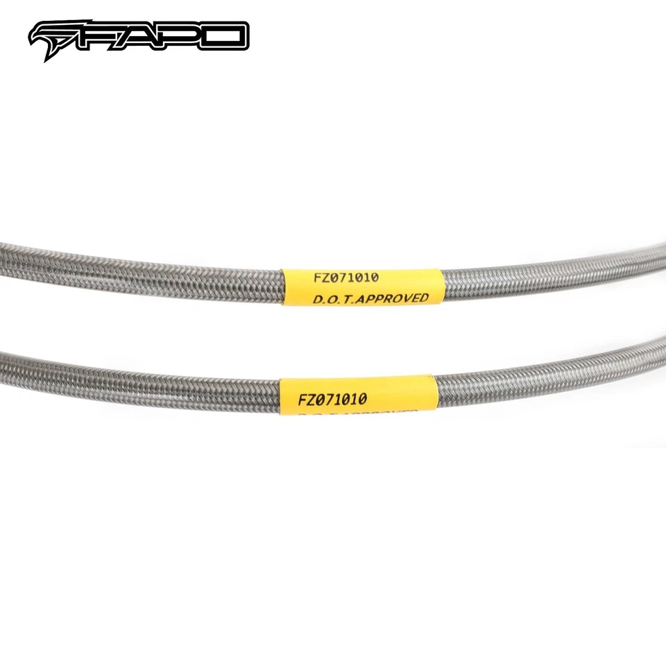 Líneas de freno extendidas delanteras FAPO 4-6" para FORD F-250 F-350 08-15 Super Duty 4x4 Foto 4 de 4