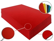 4mm Corrugated Red Plastic Sheets 18x24 24x36 24x48 36x36 Coroplast Sign SALE