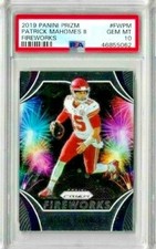 2019 Panini Prizm Patrick Mahomes II Fireworks PSA 10