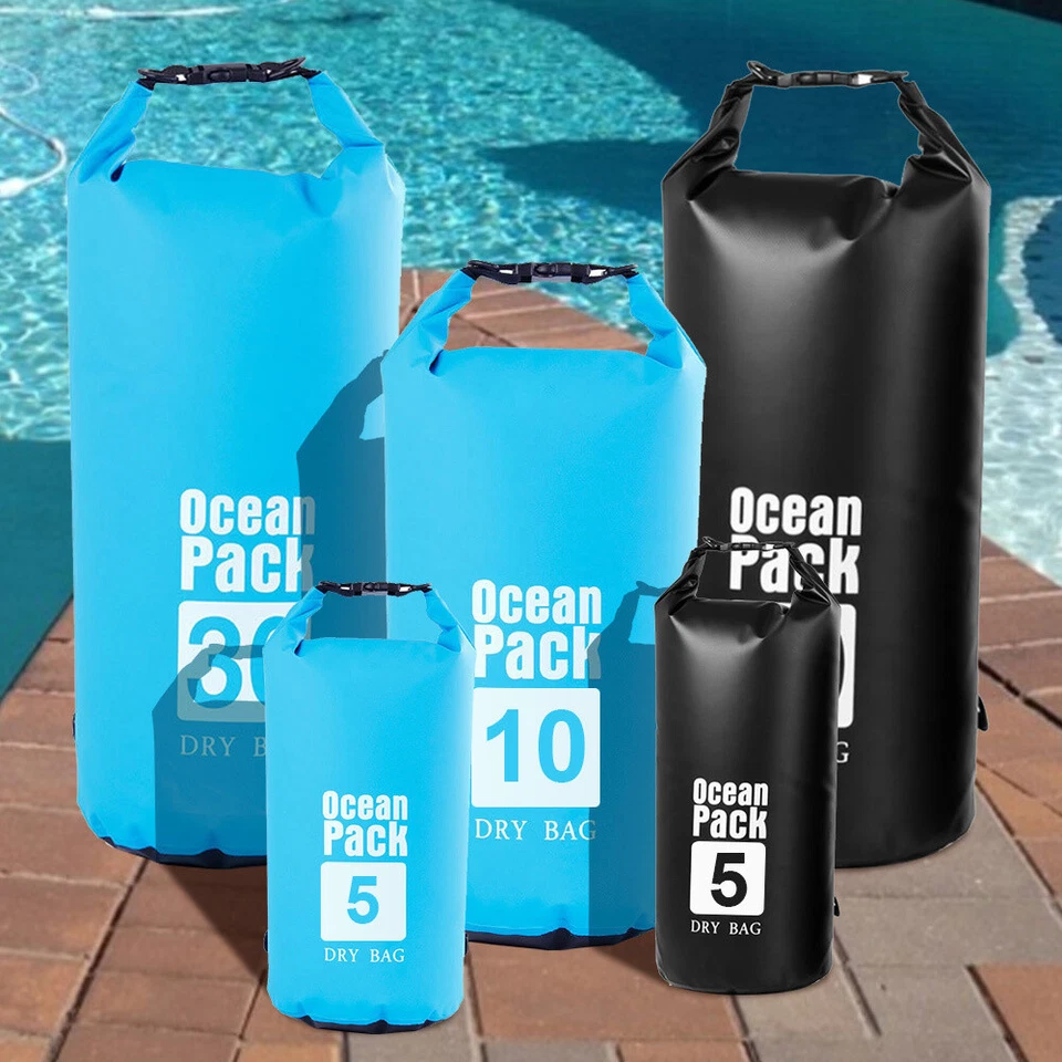 2L-30LWasserfester Packsack Seesack Wasserdichte Trockentasche Aqua Bag Camping - Bild 2 von 4