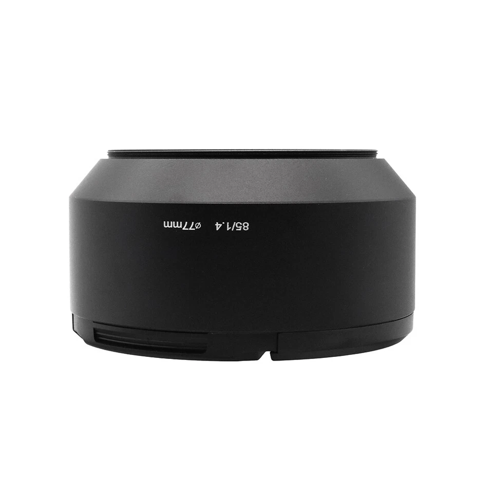 77mm Metal Screw in Lens Hood + 95mm Centre Pinch Lens Cap for Nikon 85mm f/1.4 - Image 3 of 4