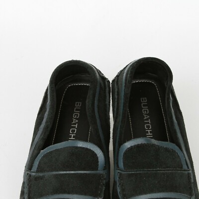 Bugatchi Uomo Nero Navy Blue Suede Leather Driving Moc  display picture 2