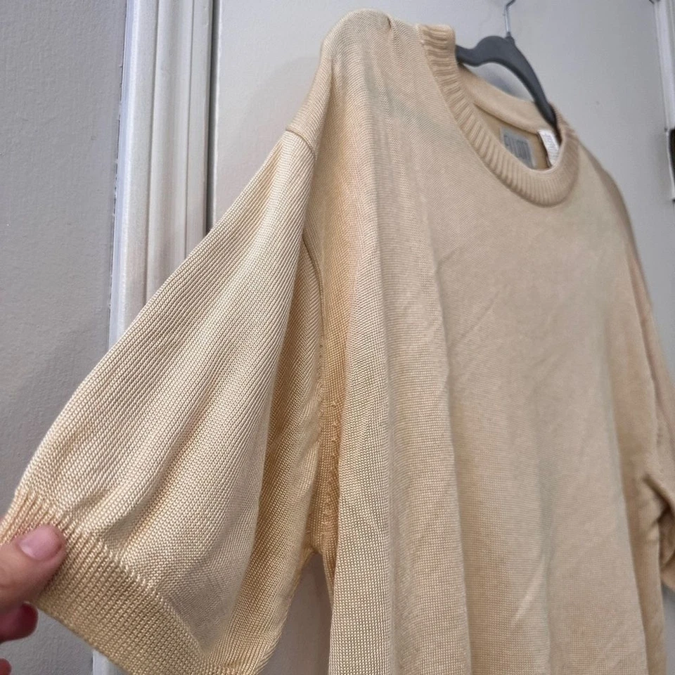 Camisa de vestir para hombre Elliott beige mezcla de rayón-algodón L - brillo ligero Foto 4 de 4