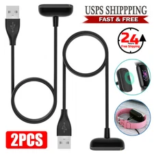 2Pcs USB Magnetic Charging Cable Charger For Fitbit Luxe / Charge 5/Charge 6
