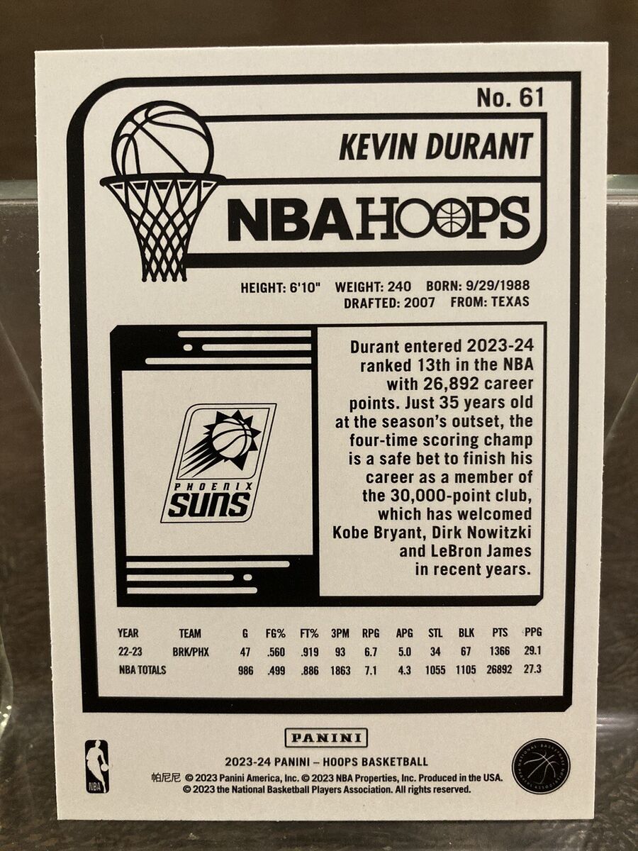 2023-24 NBA Hoops Kevin Durant Red Foil Ultra-Rare Impulse 2023-24 NBA Hoops Kevin Durant Red Foil Ultra-Rare Impulse