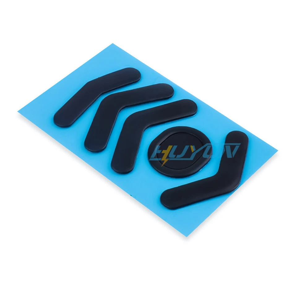 2 Sets New Black Rounded Curved Edges Mouse Feet Skates for Logitech G604 Mouse - Image 3 of 4