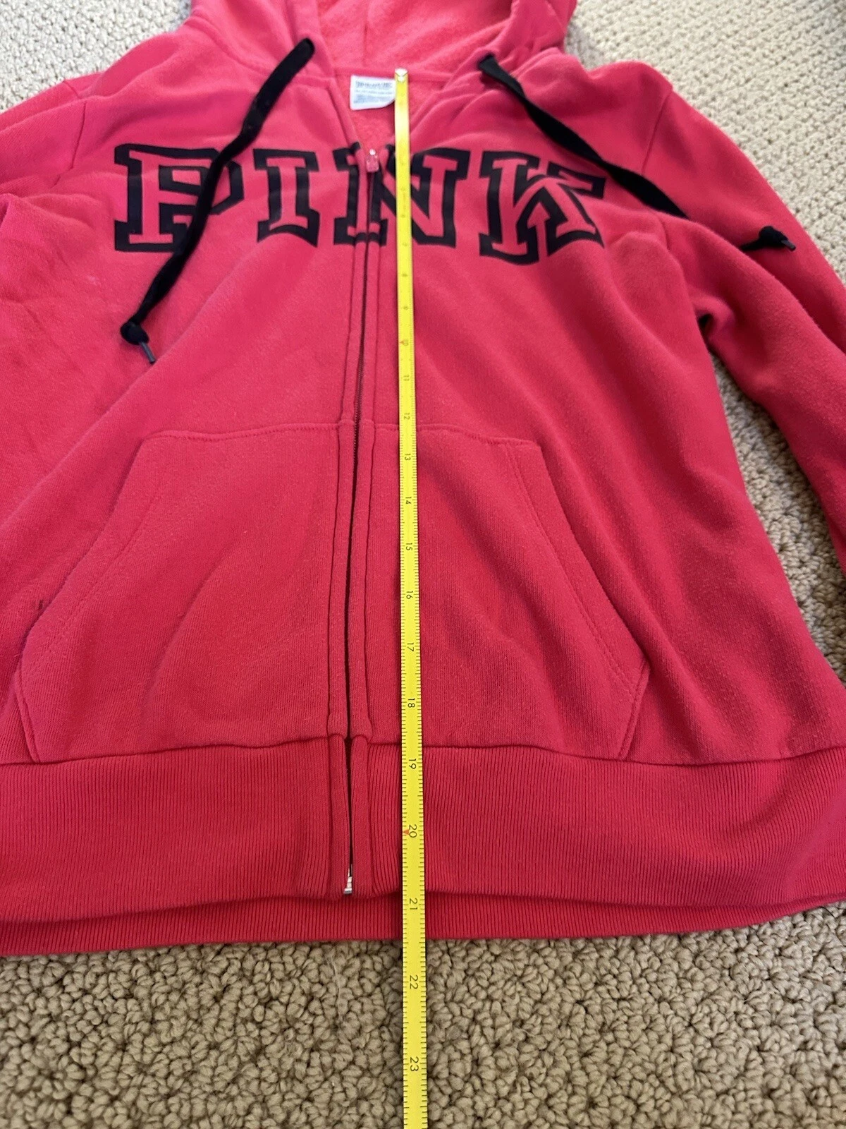 UNDERCOVER Felpa con cappuccio rosa victoria secret taglia XS usata