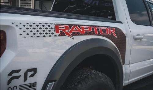 Trunk Stripes Graphics Sticker Vinyl for 2022 2023 Ford Raptor RH bed Decal - Bild 4 von 16