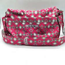 Ju-Ju-Be Classic Collection HoboBe Purse Diaper Bag, Pink pinwheels