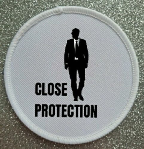 7" Close Protection Iron / Sew On Sublimation Patch Badge Bodyguard Security - 第 1/1 張圖片