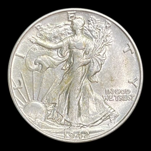1942 Liberty Walking Silver Half Dollar Choice BU++