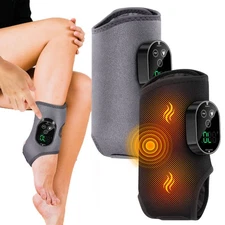 Electric Foot Ankle Massager Relieve Ankle Pain 6 Heat Levels, 3 Vibration Modes