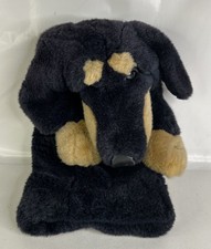 Daphne Plush Black Brown Dog Puppet Driver Golf Club Head Cover