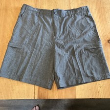 Architect Golf Shorts Mens Size 40 Gray Performance Polyester Flat Front Pockets