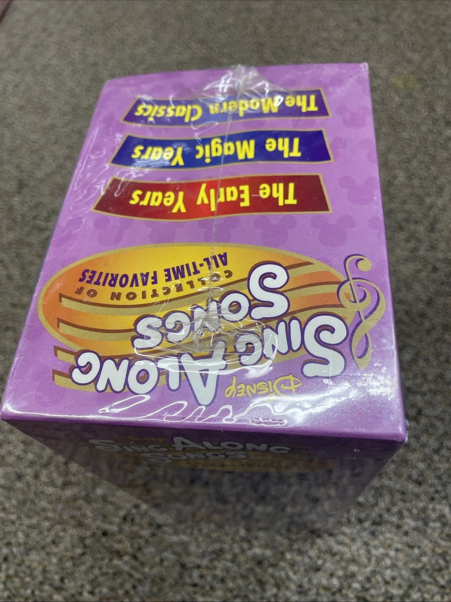 Factory Sealed Disney Sing Along Songs VHS Box Set Vol 1 2 3 CC | eBay