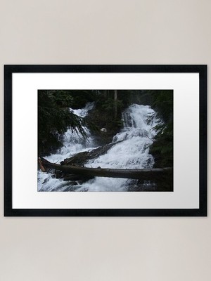 Hundert Schritte fallen gerahmter Kunstdruck gerahmtes Wandbild Poster Leinwanddruck Bild