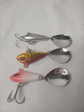 TRUSCEND Fishing Spinners Two-Way Spoons Rooster Tail Lures Bass Trout Walleye