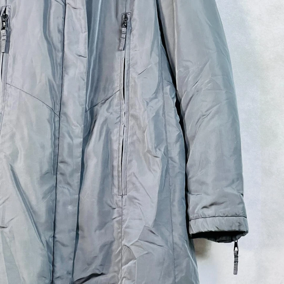 【EMPORIO ARMANI】 Длинное пальто, длинная длина, оливковый зеленый, размер S - Изображение 4 из 4