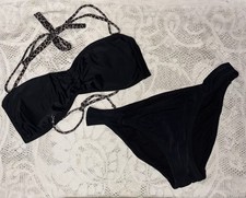 Xhilaration Bikini Set XL Cheetah Print / Black Swimsuit Summertime Pool 2 Piece