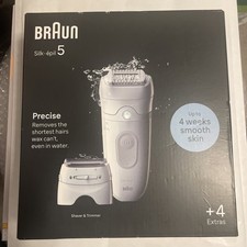Image of Braun Silk.Epil 5 Se5-041 Wet & Dry +4extras Epilator Hair Removal ❤️